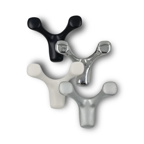 Крючок двухрожковый EVA UFO / алюминий матовый SC 4323