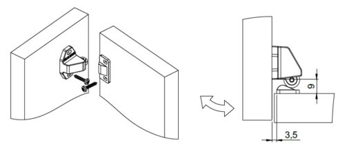 Защелка роликовая Metalimpex, белый 243.A000.01