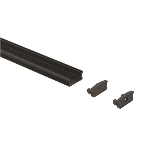 Заглушка профиля LED накладного пластмасса черная TR19.0030.05.061 LUMINO  2163