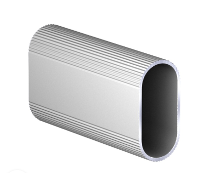 Труба овальная рефлёная L-3000 30*15 (0,9кг/0,7мм), серебро