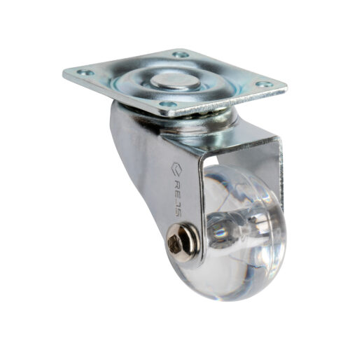 Колесо мебельное SUPRA 35 mm прозрачное сталь/пластмасса TB05.1542.53.000