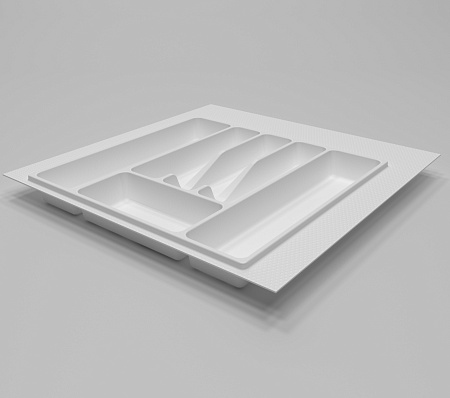 Лоток для столовых приборов в базу 500 мм, Белый 3151