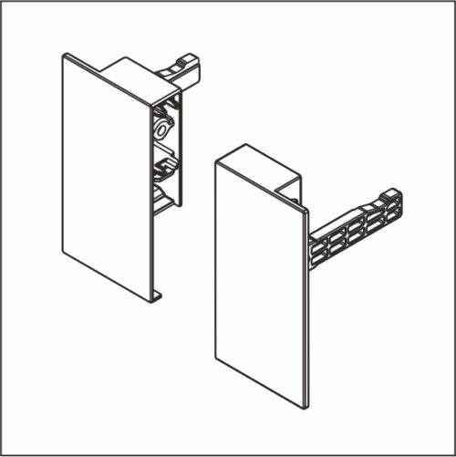 Крепление внутреннего ящика Dragon-Pro, H=95, т.серый (TB01012X,H11) 24432
