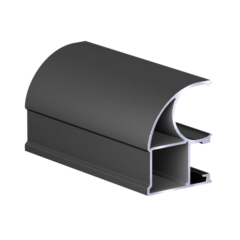 Профиль вертикальный асимметричный АВД-0575 черный глянец 9005 5,4 метра 1394