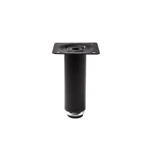 Опора меб. мет. D-150 h150 с регул. черный матовый AKS 112792