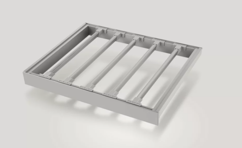 FIRMAX Выдвижная брючница наборного типа в базу 900 мм, 864х420х56 (ШхГхВ), серый FRM5806.864.01