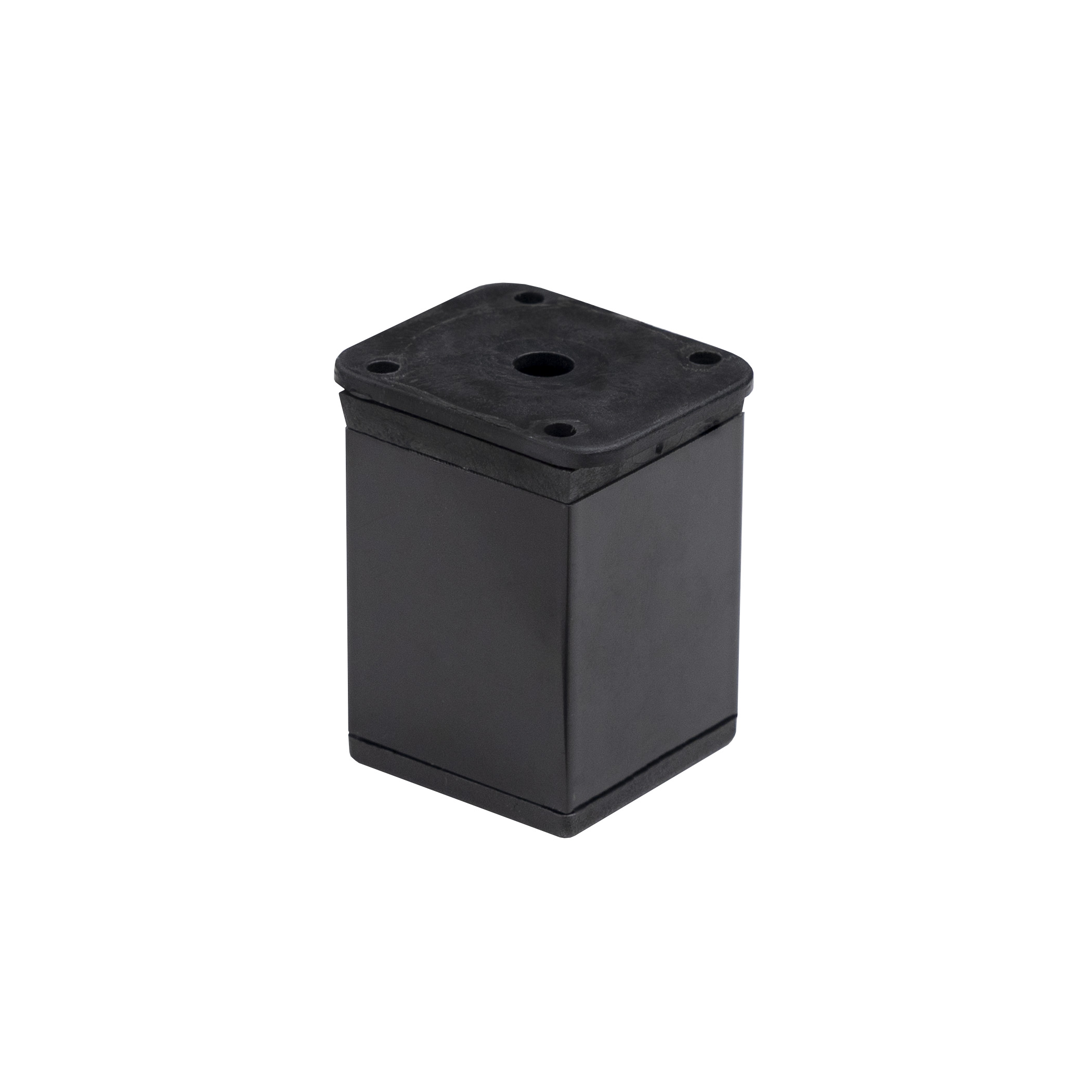 Опора меб. алюм. DAКP-27 h150 с регул. черный матовый 112790