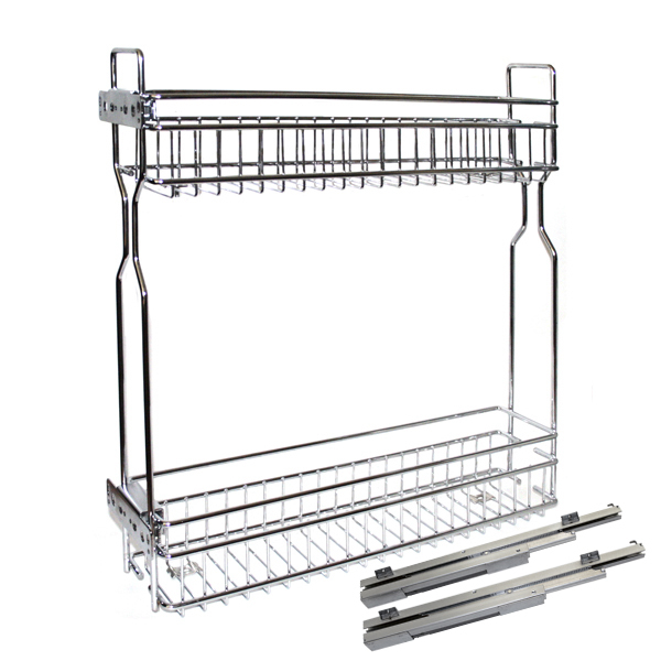 Бутылочница левая в нижнюю базу напр. скрытого монт. L 450 гл. 150 ш.(95Л) 1401225л