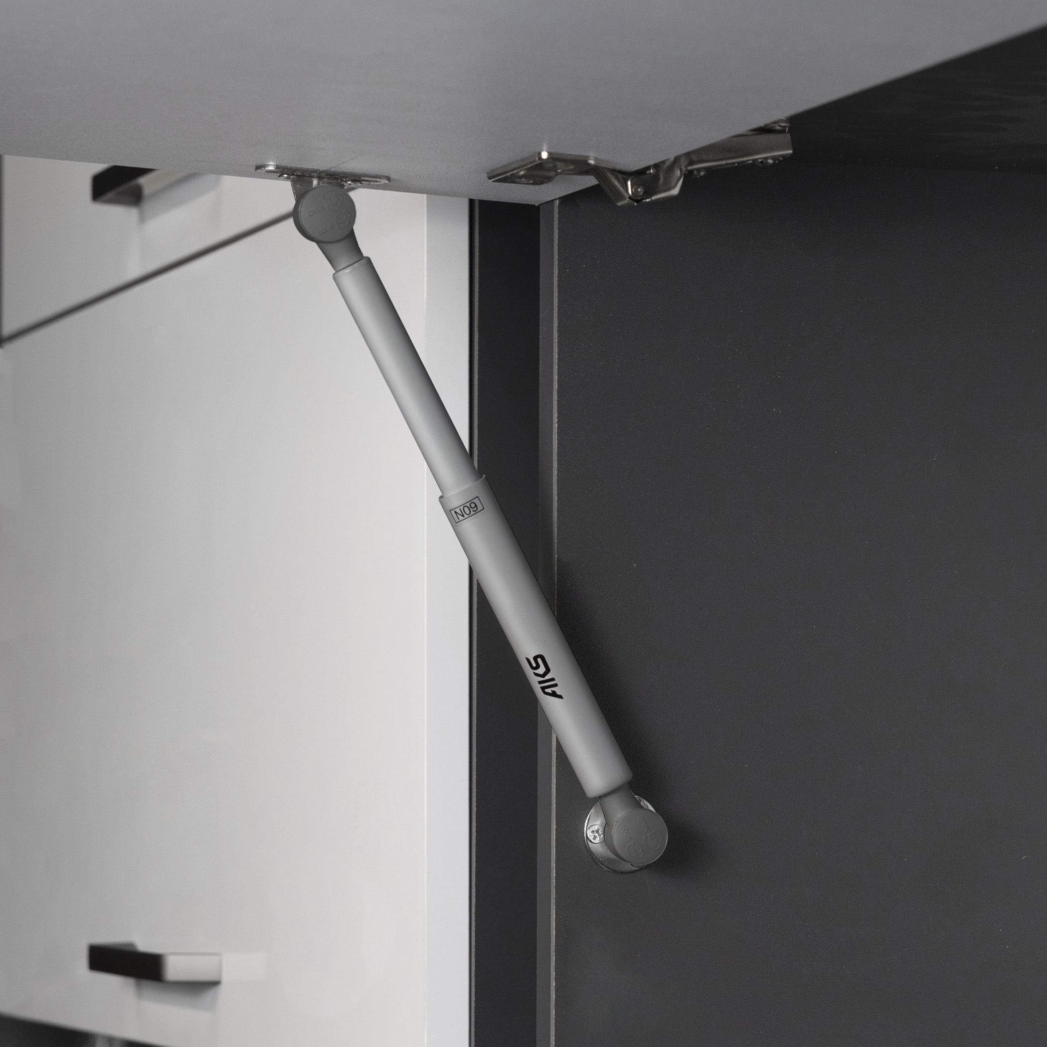 Подъемник газовый верхний 60N с фиксацией в любом положении серый AKS 45767 — изображение 3