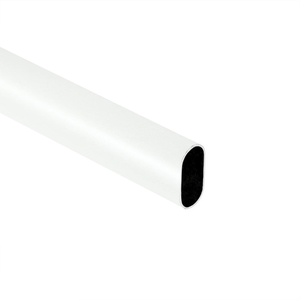 Труба овальная L-3000 30*15 (0,9кг/0,7мм), белый AKS 14066 — изображение 2