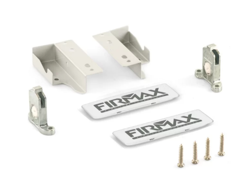 Комплект креплений Firmax H 84 мм ( держ. фасада и задней стенки) белый для ящика Newline FRM0900.07