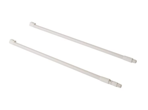 Рейлинги Firmax длина 450 мм, круглые верхние для ящика Newline, белые FRM0946.07/RL