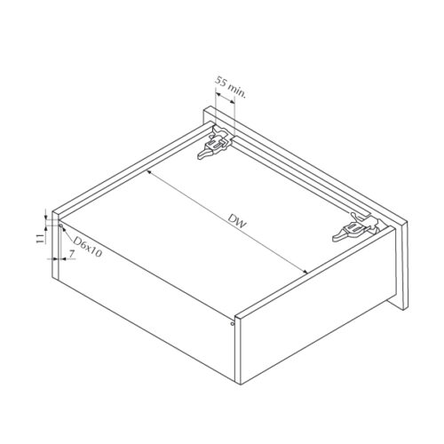 Направ. скр. типа Unihopper Magic Box, 450мм (комплект)  с довод. с 3D фикс. 10311/156631
