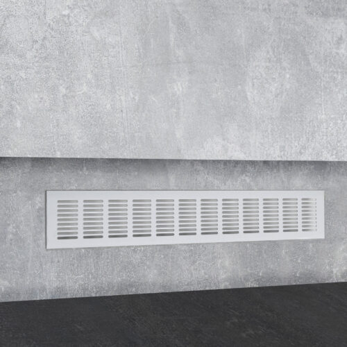 Решетка вентиляционная 480х80мм серебро алюминий AKS 47688