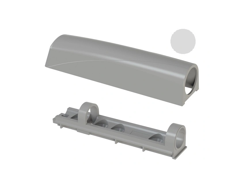 Корпус с планкой с кольцом для толкателя Cubo, белый 953.0000.01.CB