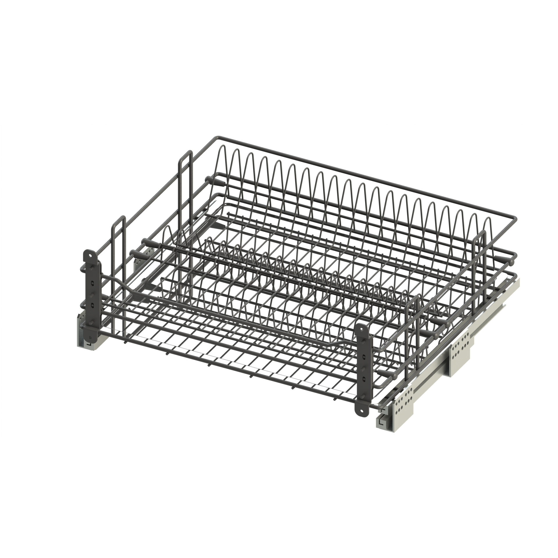 Посудосушитель выкатной DTC база 500, хром без направляющих 2737