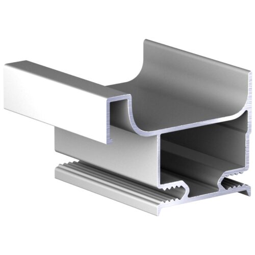 Профиль вертикальный боковой, серебро анод. АВД-4463 1 метр 1613 (кратно 3 метр)