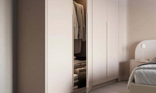 Ручка мебельная алюминиевая HEXA 352мм/796мм, кашемир 27622