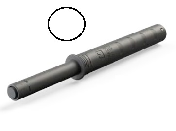 Толкатель белый с резиновым наконечником 944.R036.01.CB