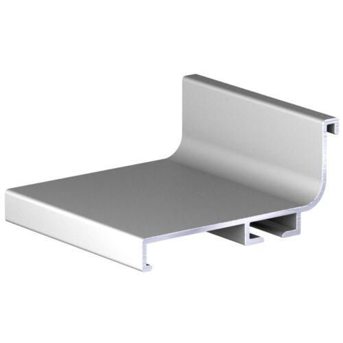 Профиль в нижнюю базу L-образн, серебро анод 1 метр АВД-4464