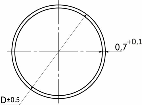 Труба d50 L-3000 (2,40кг/0,7мм), черный AKS 103283