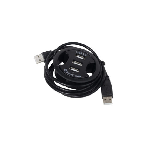 Разветвитель USB, 3 выхода, черный, AKS 115379