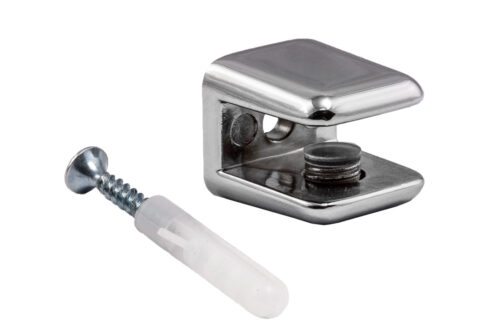 Полкодержатель для стекла мет. АК104 (6-8мм) хром AKS 103816