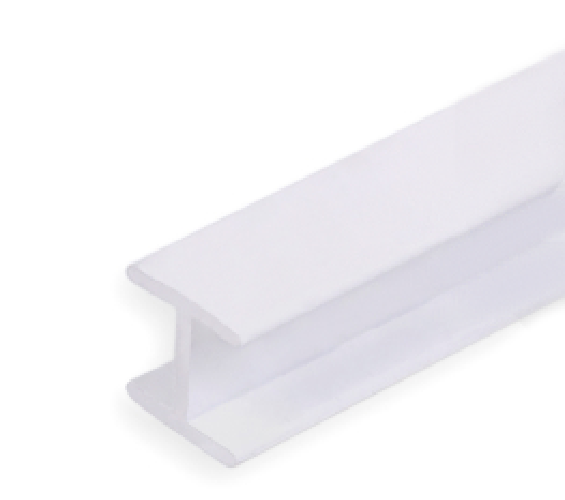 Планка для стеновой панели 600мм. щелевая H 6 мм. БЕЛАЯ 1060