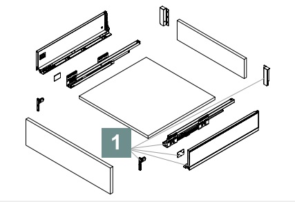 Ультрабокс L-450 H=118 металл лак графит TH03.1166.01.924