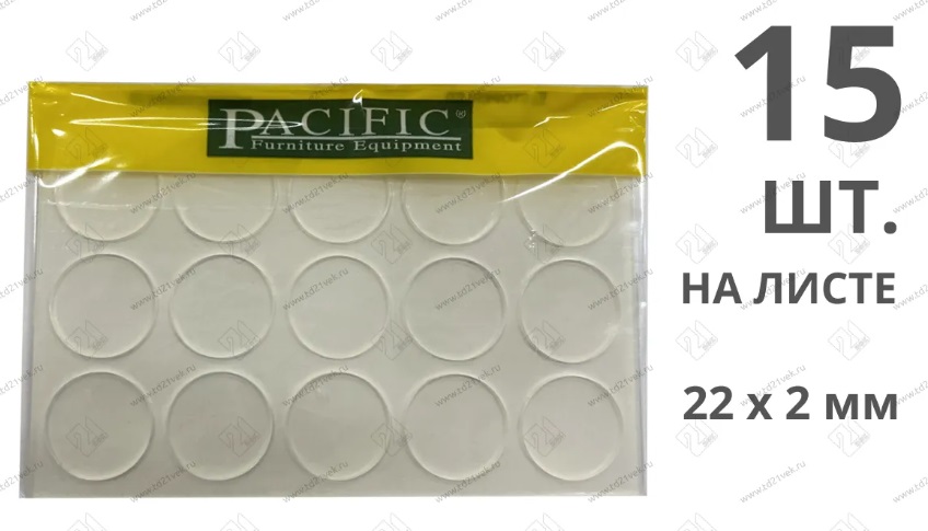 Подкладка стеклянного стола Pacific PC 2862 (22x2мм) <15шт на листе 112011