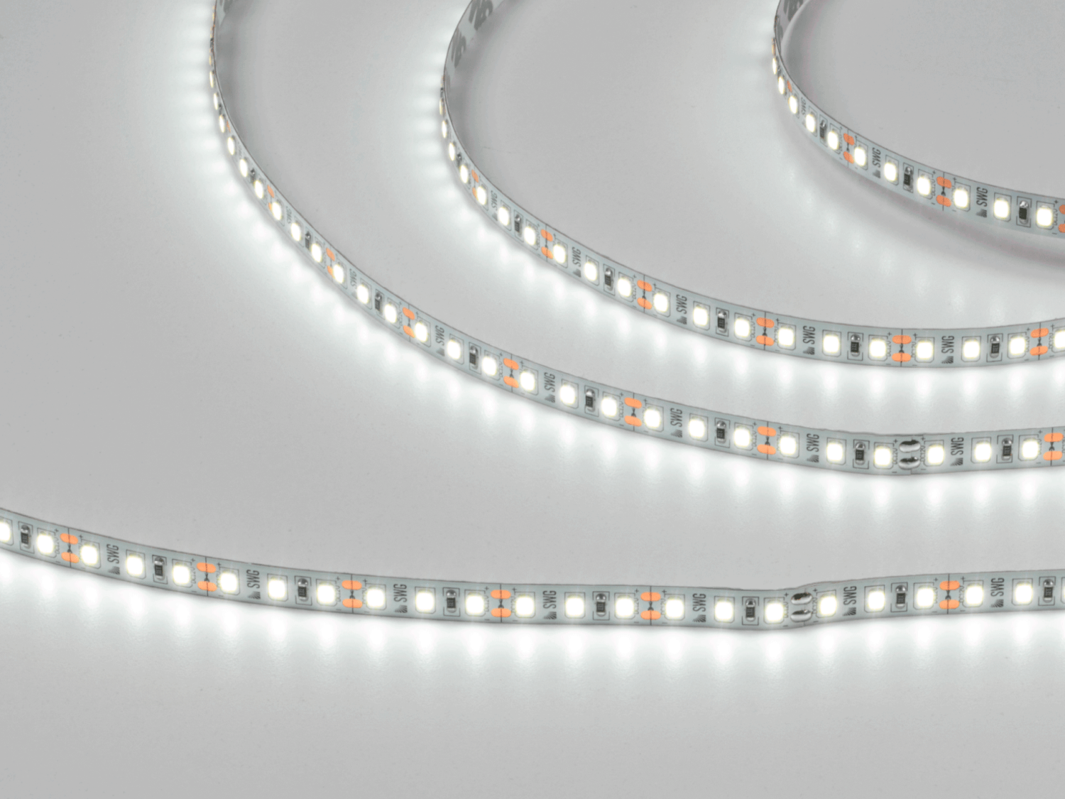 Лента светодиодная 12 Вт/м SMD2835 Открытая (IP20), холодный, 12В, 5 м. 9238 — изображение 2