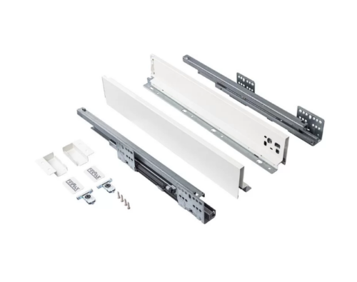 Комплект ящика Firmax Smartline, длина 450 мм, высота 84 мм, с доводчиком, белый FRM0745.007/84