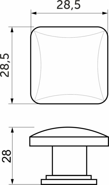 Ручка меб. кнопка мет. KNOPA брашированное золото, AKS 80677