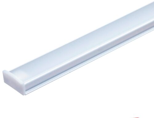 Профиль алюминиевый накладной 1707 с экраном, цвет алюминий, 3м, GS 116325