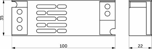 Блок питания Indoor 36W/12V, серия 4, AKS 112770