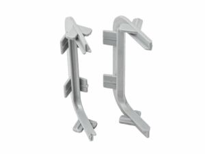 Углы 90° (внешн.+внутрен.) П-образ. профиля  Gola FIRMAX(2 части), пластик, серый FRM9201.07