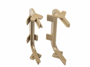 Углы 90° (внешн.+внутренний) П-образн. проф.  Gola FIRMAX(2 части), пластик, шампань FRM9201.07.CH