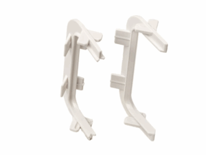 Углы 90° (внешн.+внутрен.) П-образн. профиля  Gola FIRMAX(2 части), пластик, белый FRM9201.07.W