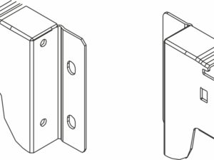 Крепление задней стенки h 69,5 DTC Dragon Box серый (M00031,Е18) 0020056