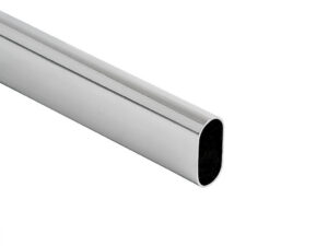 Труба овальная L-3000 30*15 (0,9кг/0,7мм), хром AKS 23007