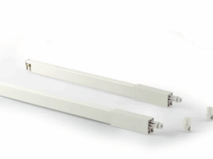 Рейлинг квадратный  верхние для ящика Newline, белые 450 мм FRM0947.07/RL