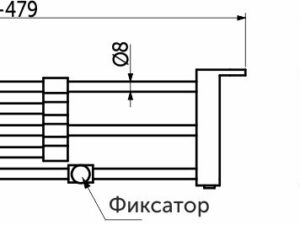 Коландер для мойки раздвижной, нержавеющая сталь, 322-479*227мм, черный, AKS 106705