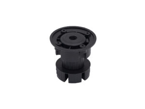 Опора кухонная пласт. h60 трехсоставная, черный AKS (1 уп. = 300 шт.) 86505