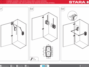 S-6011-A Пантограф Starax, (600-850x130x800 мм), нагрузка 12 кг, антрацит 0715247