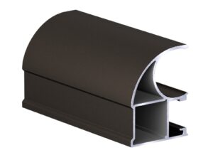 Профиль вертикальный асимметричный АВД-0575 коньяк анод 5,4 метра 1589