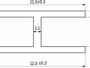 Профиль ПВХ для ДВП Н-4 белый соединительный РФ (1шт=2м.п) 61114