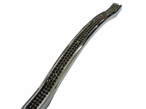 Ручка Скоба "Оскар" со стразами 192 (хром-хром-черный)  1322889