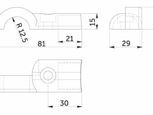 Соединитель 3-х труб d25 (561) угловой, черный AKS 112434