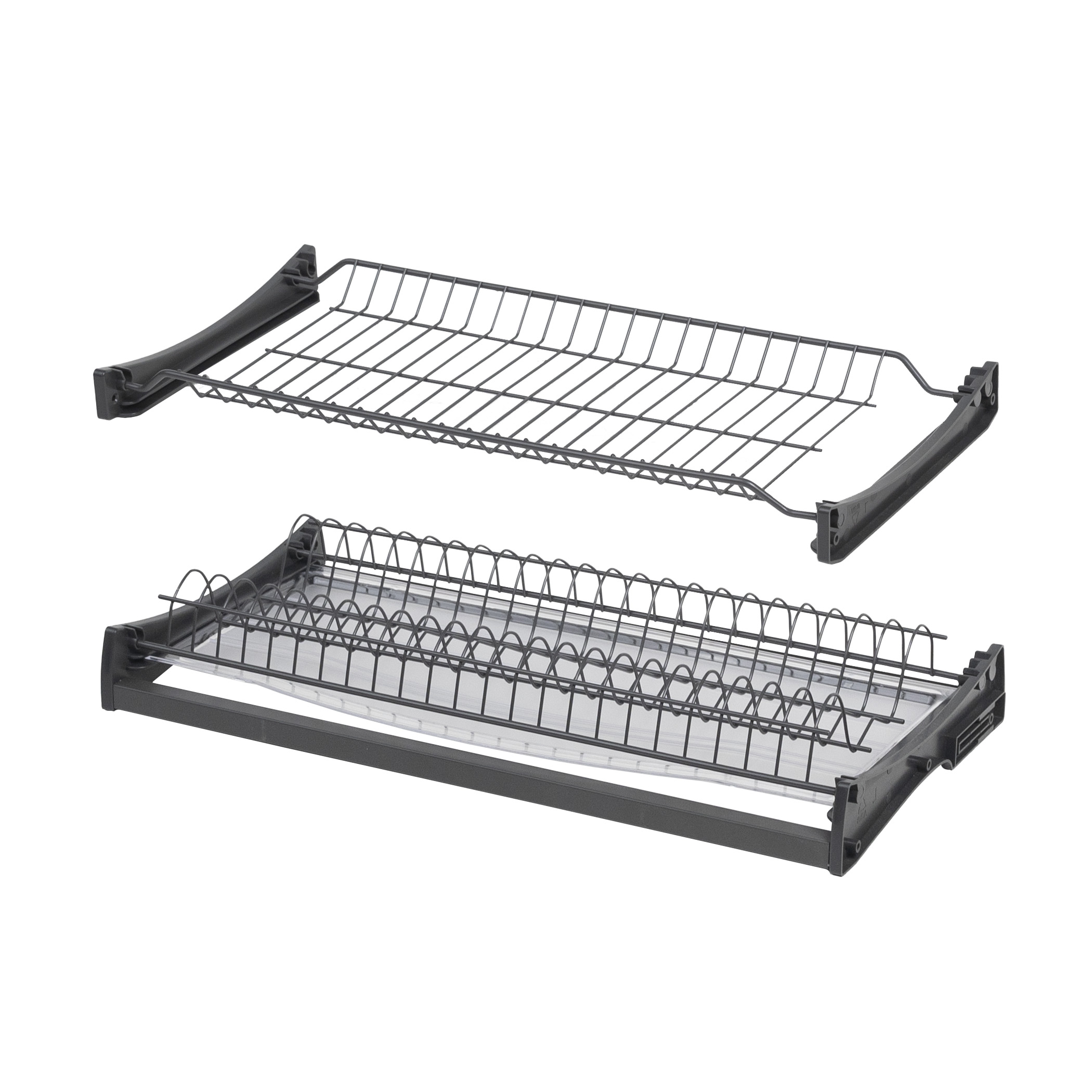 Сушка для посуды 600 HUGO с профилем, графит AKS 113241