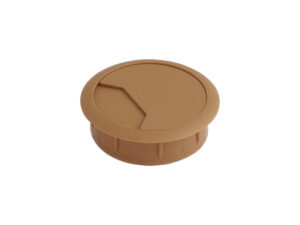 Пропуск кабельный пластик D60мм бук темный 13375